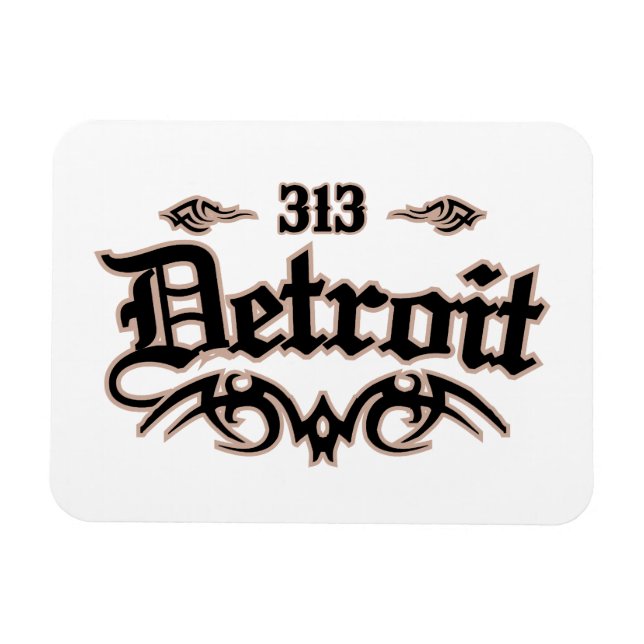 Detroit 313 magnet (Horisontell)
