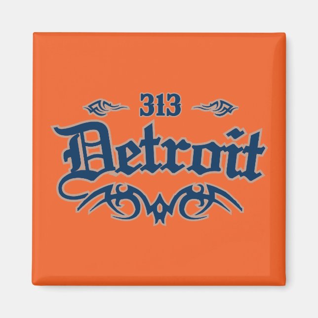 Detroit 313 magnet (Framsidan)