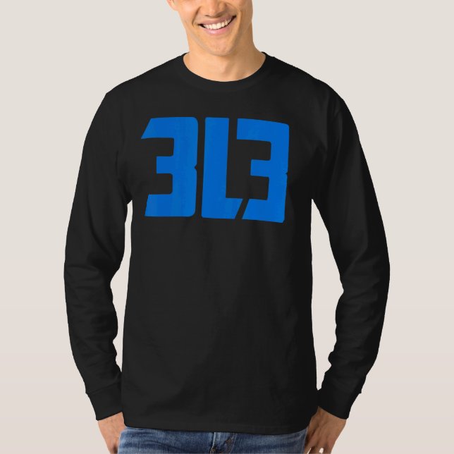 Detroit 313 t shirt (Framsida)