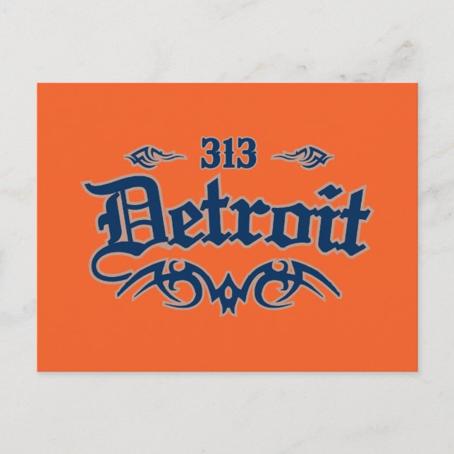 Detroit 313 vykort (Framsida)