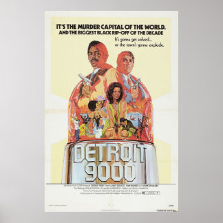 Detroit 9000-poster för filmåtergivning av vintage poster