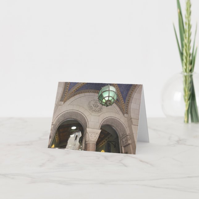 Detroit Architecture - Buhl Byggnad Note Card Kort (Framsida)