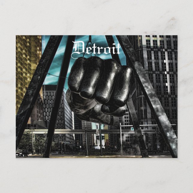 detroit arm, Detroit Vykort (Framsida)