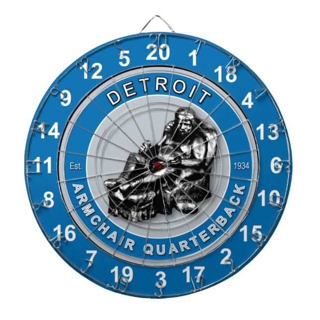 Detroit Armgun Quarterback Football Dartboard Piltavla (Framsidan)
