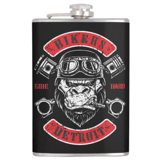 Detroit Biker Motorrad Chopper Gorilla Fickplunta