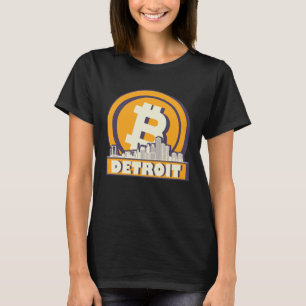 Detroit Bitcoin Maximalist Bitcoin Detroit Siluet T Shirt