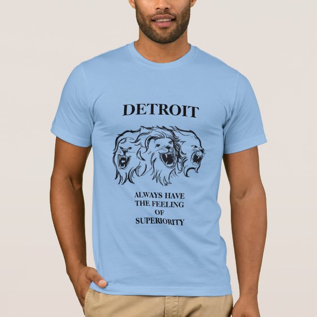 DETROIT BLUE T SHIRT (Framsida)
