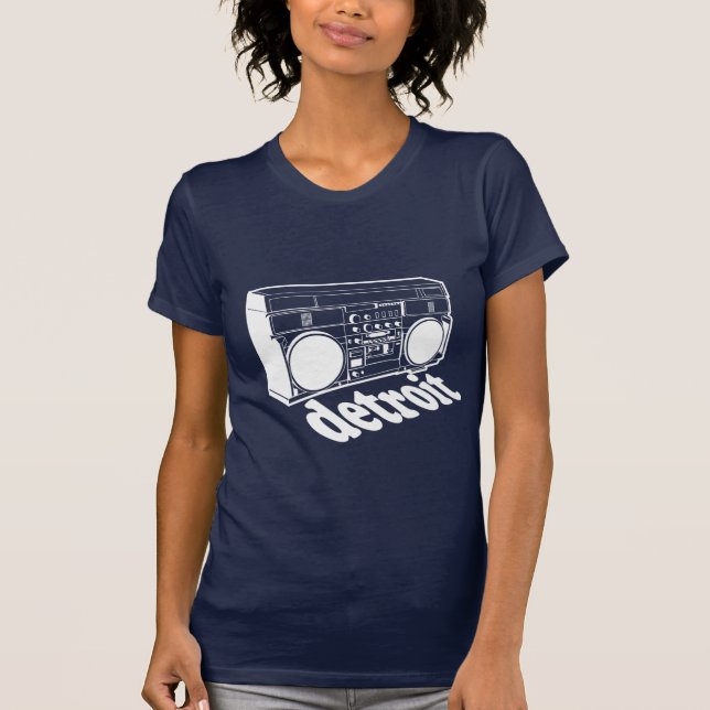 Detroit Boombox T Shirt (Framsida)