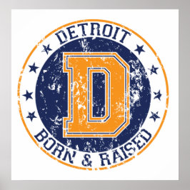 Detroit Born och Razed Poster