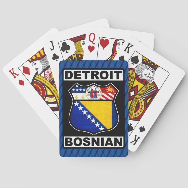 Detroit Bosnian American Card Deck Spelkort (Baksidan)