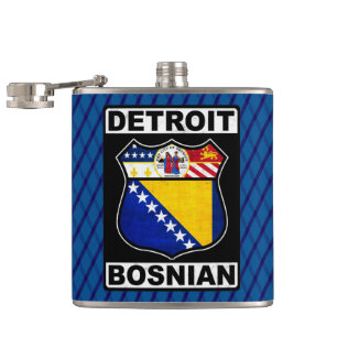 Detroit Bosnian American Hipflask Fickplunta