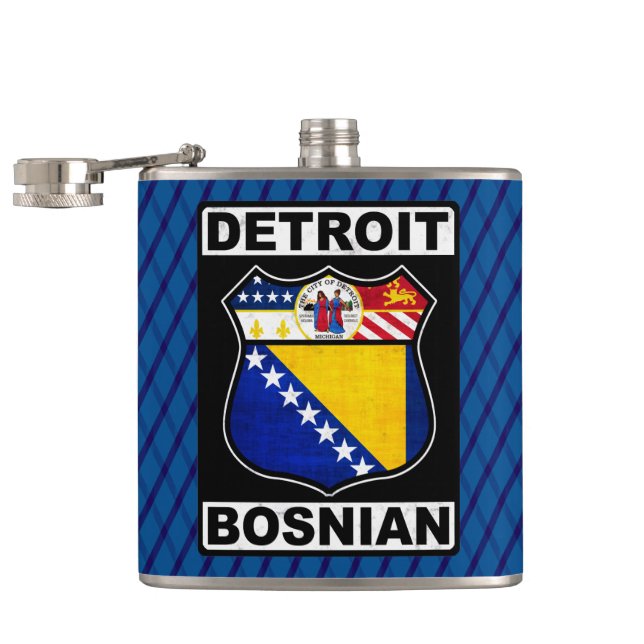 Detroit Bosnian American Hipflask Fickplunta (Öppnad)