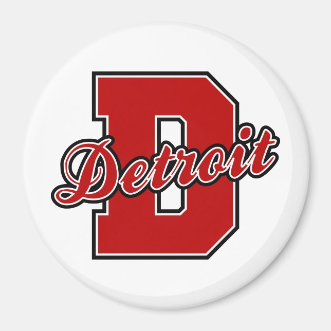 Detroit Brev Magnet (Framsidan)