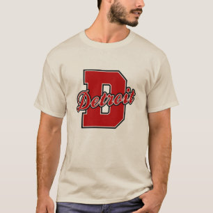 Detroit brev t-shirt
