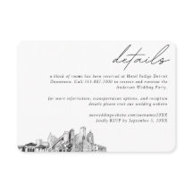 Detroit Bröllop Hotel Rumsblockinformation liten