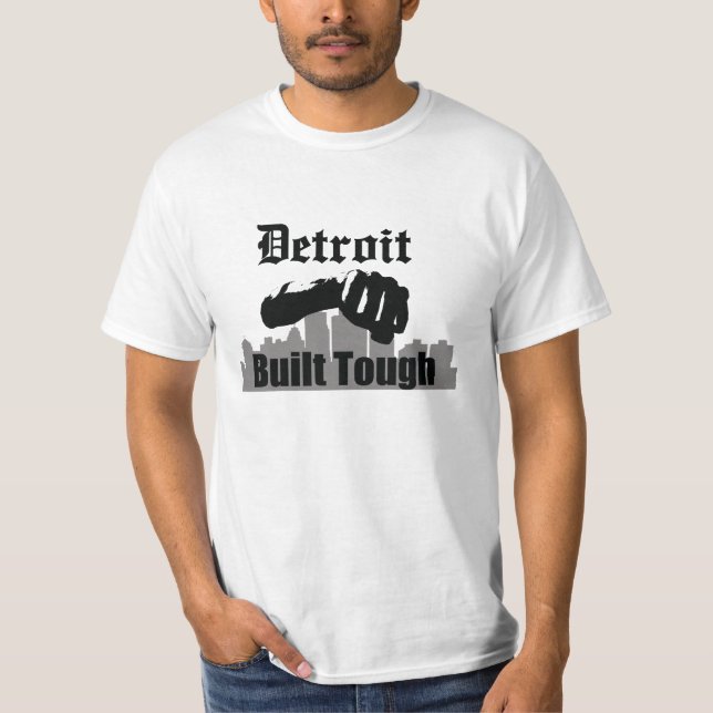 Detroit byggde tuffen tee (Framsida)