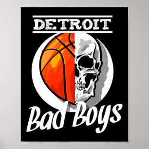 Detroit Bysketbyll Skullanvändning för byte-block Poster