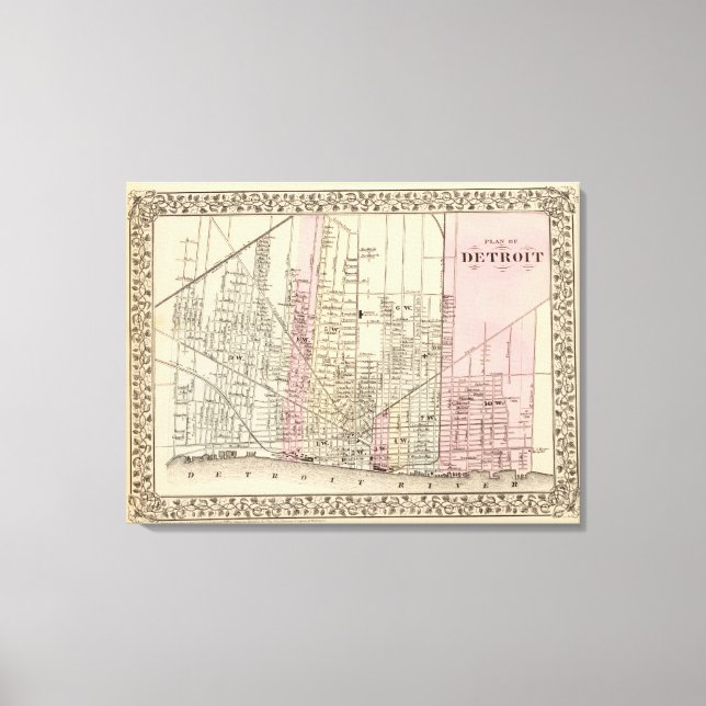 Detroit Canvastryck (Framsida)