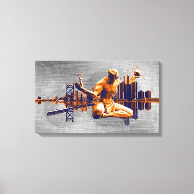 Detroit City Canvastryck (Framsida)