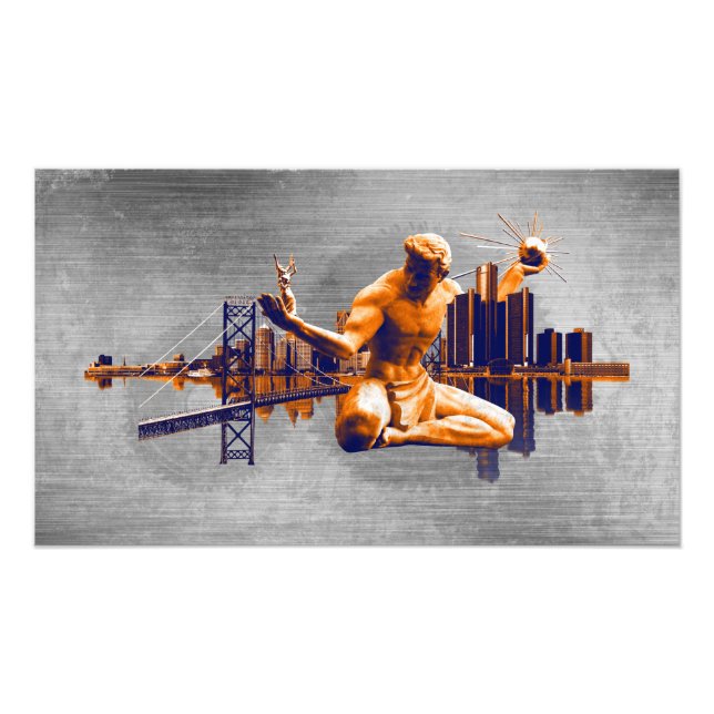 Detroit City Fototryck (Framsidan)