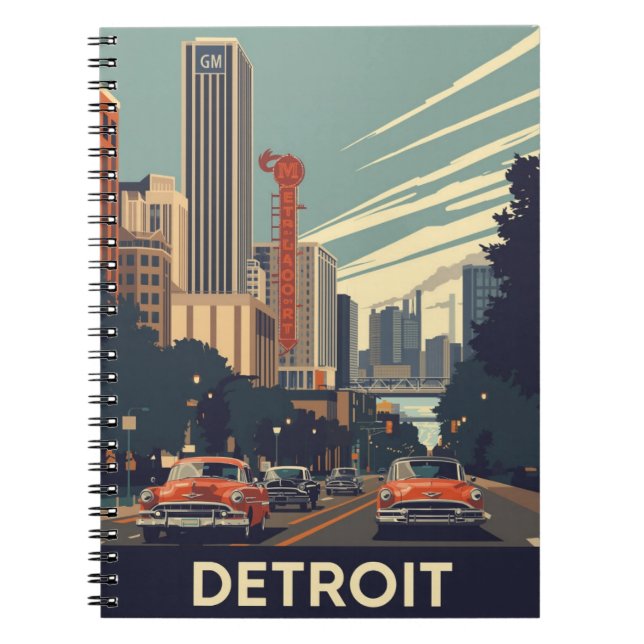 Detroit Classic City Anteckningsbok (Framsidan)
