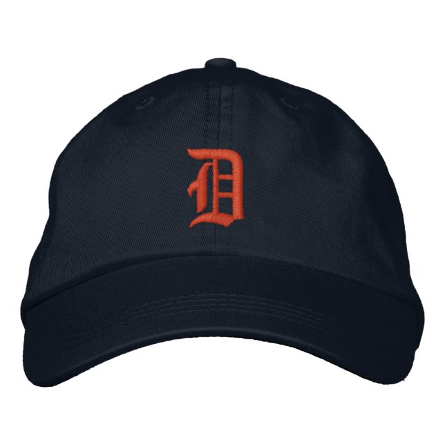 Detroit D Hats Broderad Keps (Framsida)