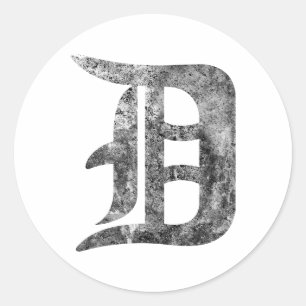 Detroit D-tvätta Runt Klistermärke