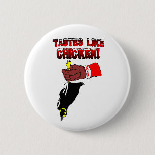 Detroit Dead Penguin Button Knapp
