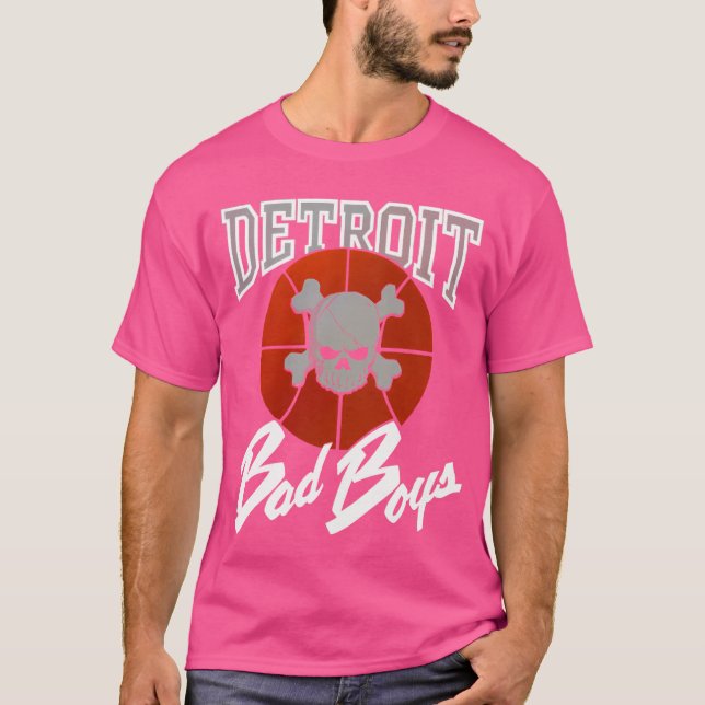 Detroit Detroit Michigan Pistons Red Win T Shirt (Framsida)