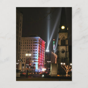 Detroit - Downtown ljus Vykort