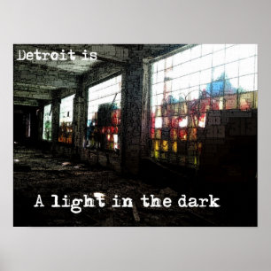 Detroit - ett ljust i den mörka affischen poster