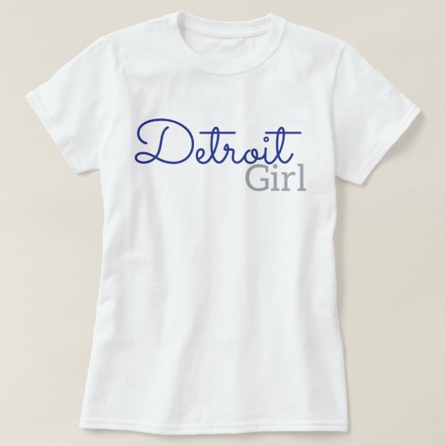 Detroit flicka t shirt (Design framsida)