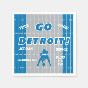 Detroit Football Family Pappersservett