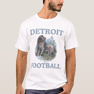 Detroit Football Retro Lastbil Stop Souvenir T Shirt