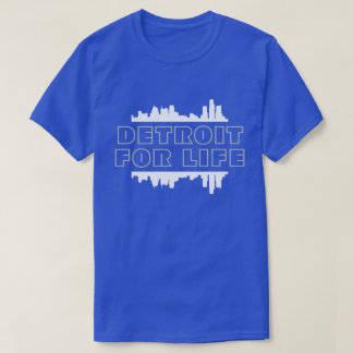 Detroit for Life - Football Skyline T Shirt