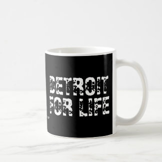 Detroit för liv kaffemugg