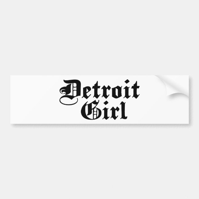 Detroit Girl Bildekal (Framsidan)