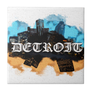 Detroit grafitti kakelplatta