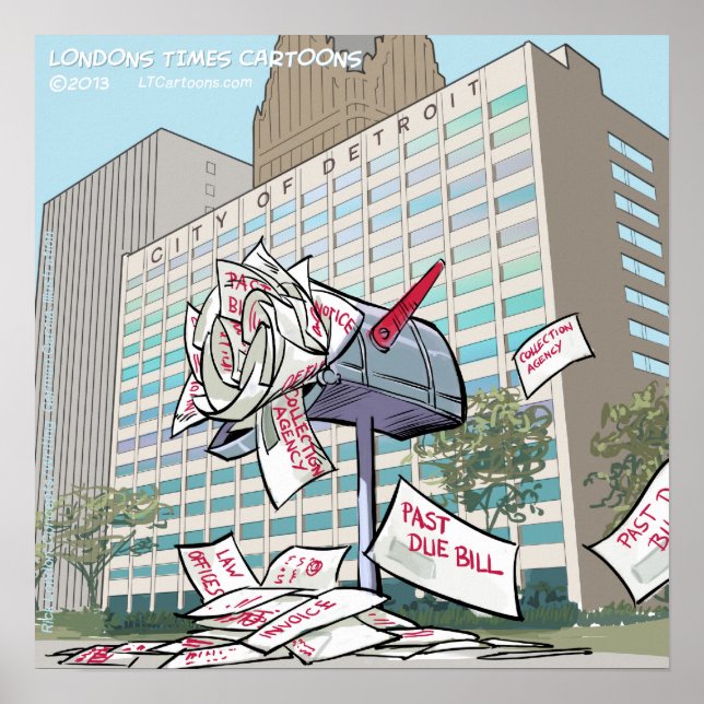 Detroit Har Mail Funny Poster (Framsidan)