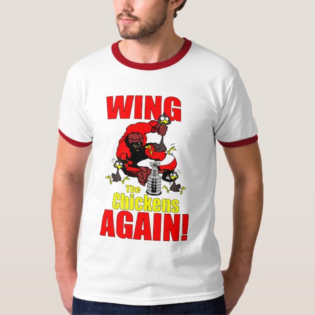 Detroit Hockey T-Shirt (Framsida)