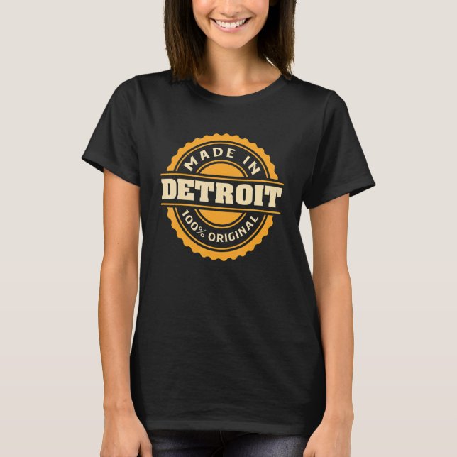 Detroit Hometown T Shirt (Framsida)