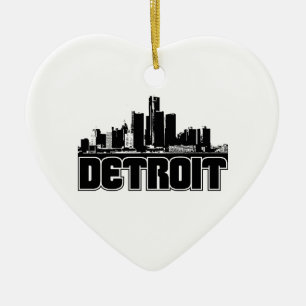 Detroit horisont julgransprydnad keramik