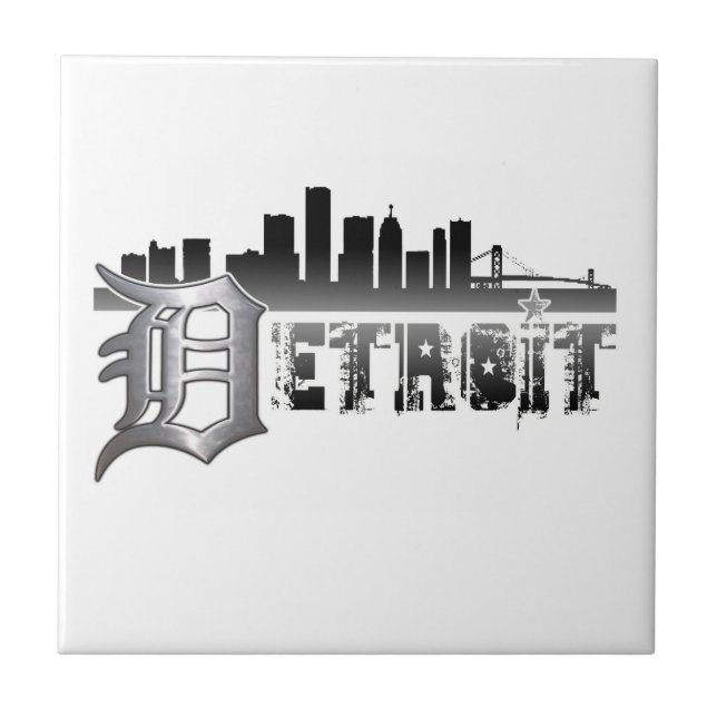 Detroit horisont kakelplatta (Framsidan)