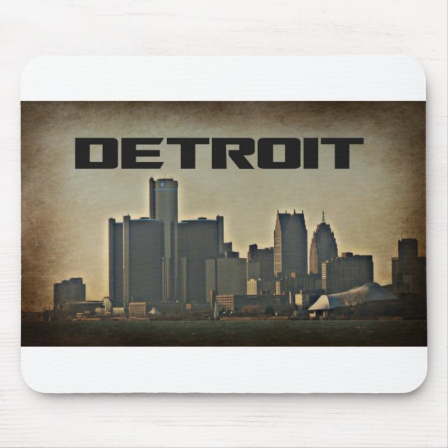Detroit horisont Mousepad Musmatta (Framsidan)