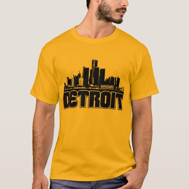 Detroit horisont tee shirt (Framsida)
