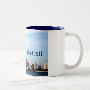 detroit horisont Två-Tonad mugg