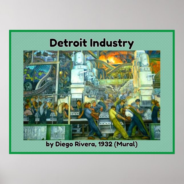 Detroit Industry Mural Poster (Framsidan)