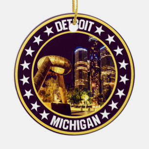 Detroit Julgransprydnad Keramik