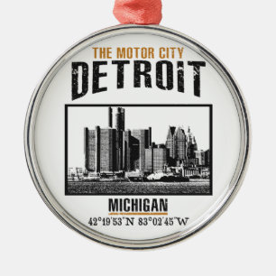 Detroit Julgransprydnad Metall