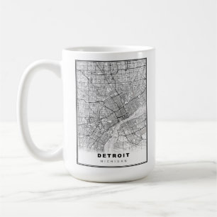 Detroit Karta Kaffemugg